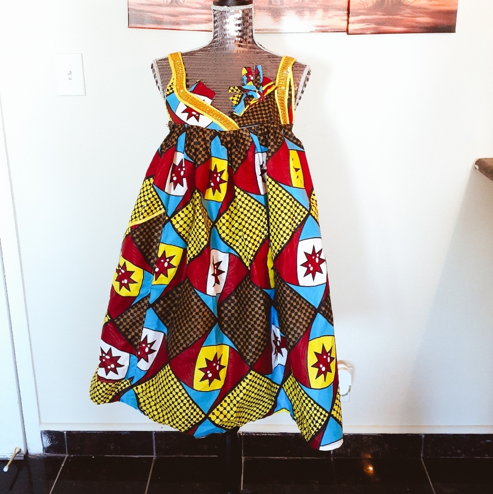 African print ,ankara, women dress, medium size,un